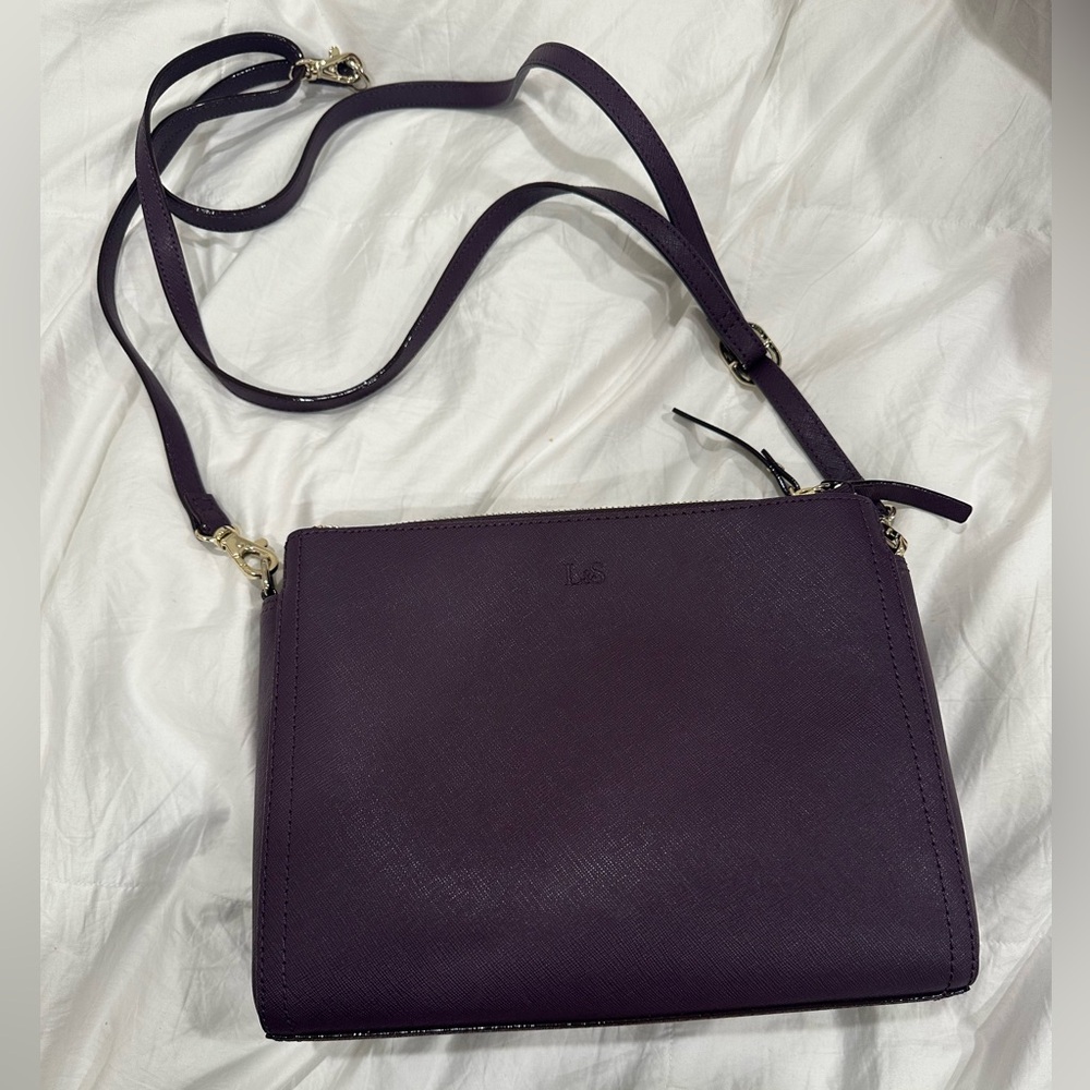 Purple L&S Crossbody Bag